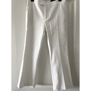 Zara cropped flare white pants. Size M